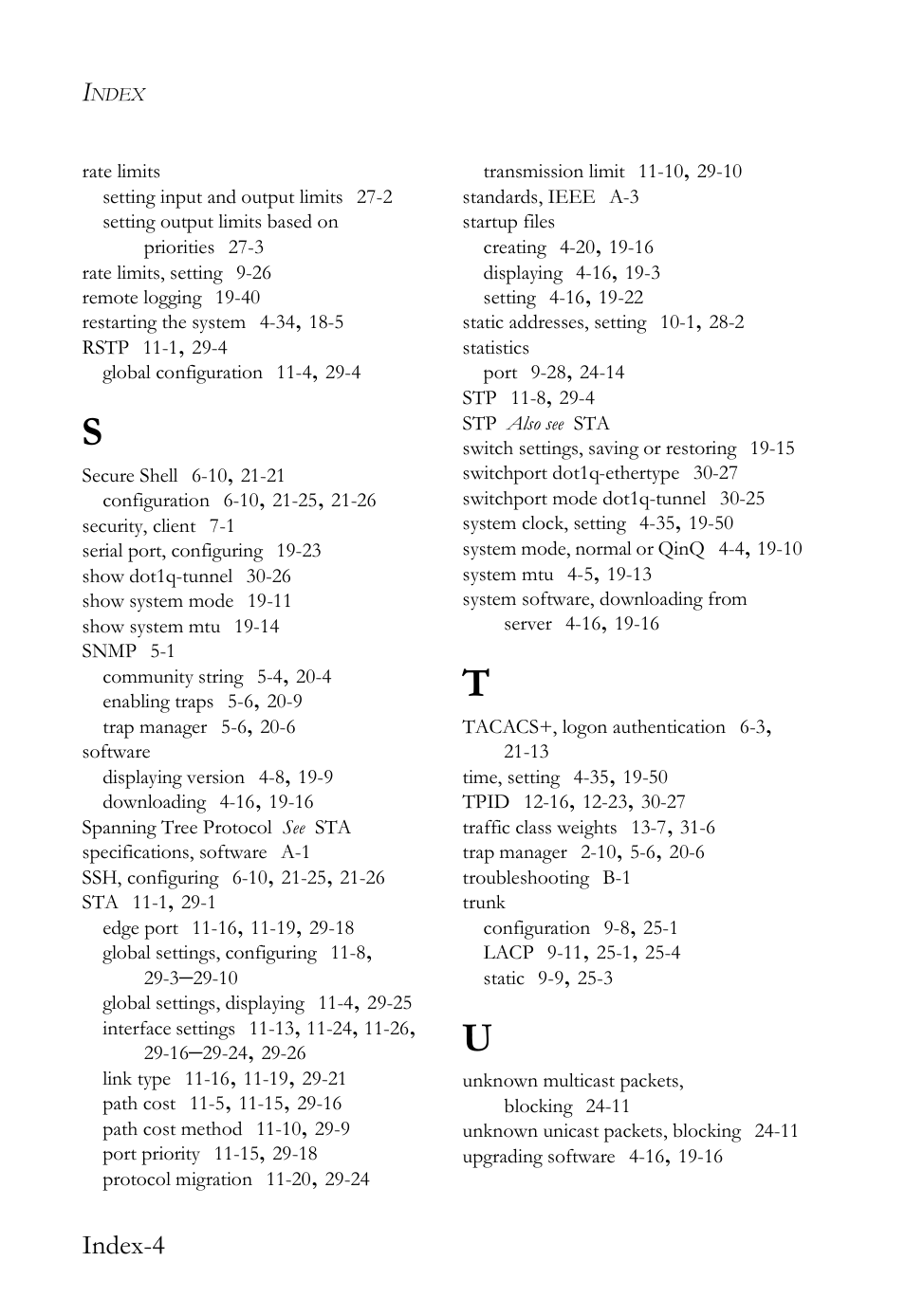 Index-4 | SMC Networks SMC TigerAccess SMC7824M/FSW User Manual | Page 744 / 748