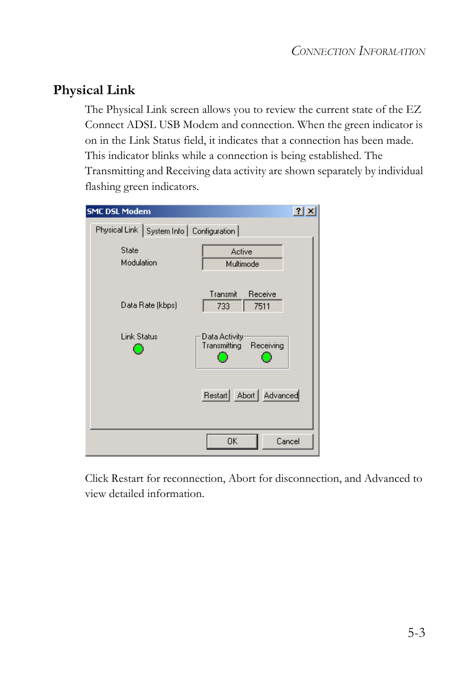 Physical link, Physical link -3 | SMC Networks SMC7003USB User Manual | Page 51 / 70