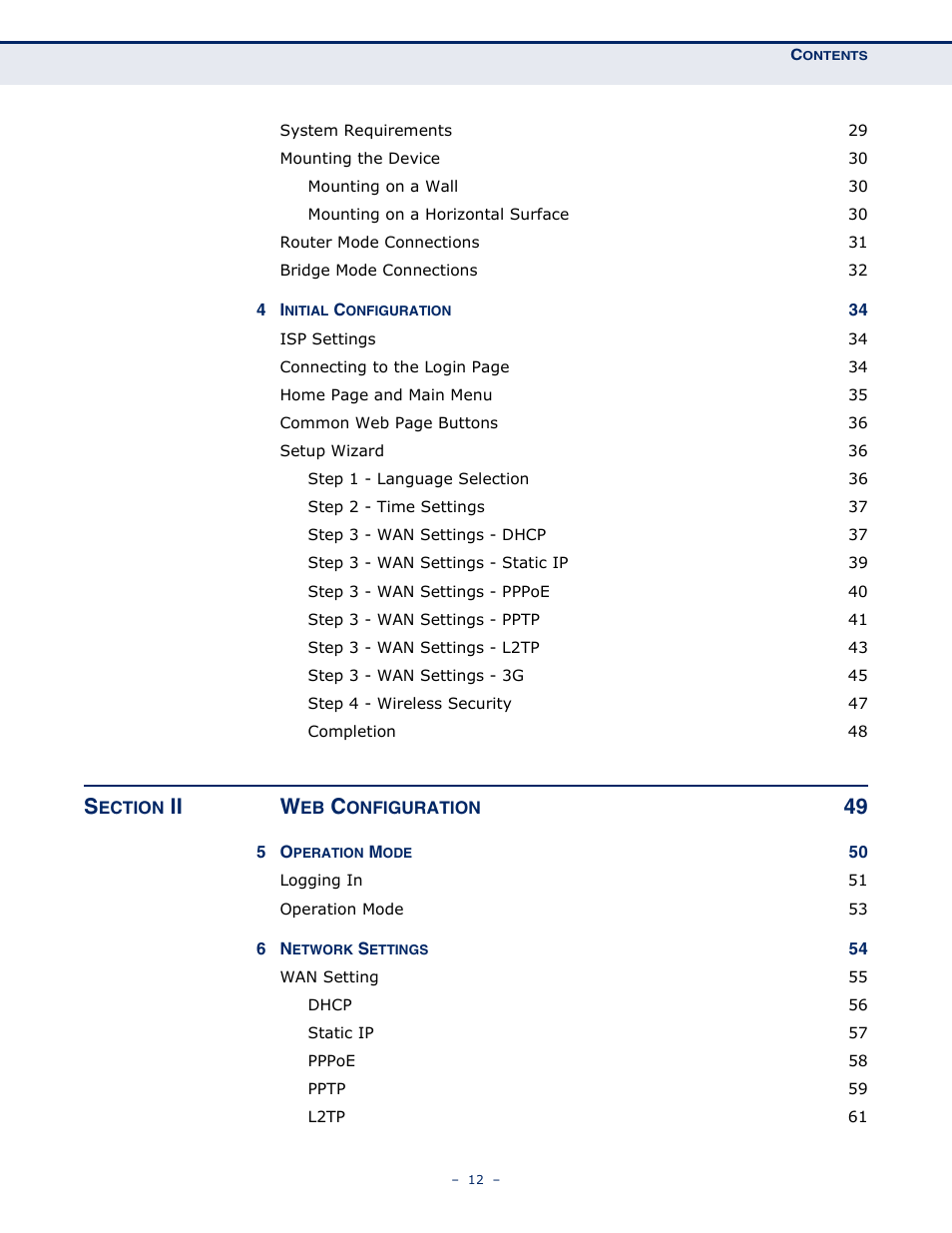 Ii w | SMC Networks BARRICADETM N SMCWBR11S-3GN User Manual | Page 12 / 138