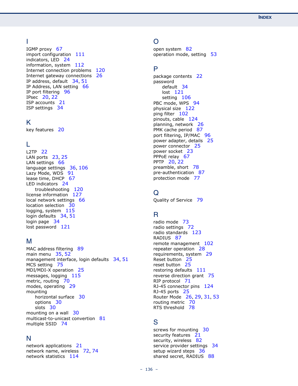 SMC Networks BARRICADETM N SMCWBR11S-3GN User Manual | Page 136 / 138