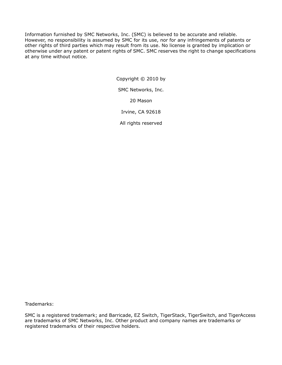 SMC Networks BARRICADETM N SMCWBR11S-3GN User Manual | Page 3 / 138