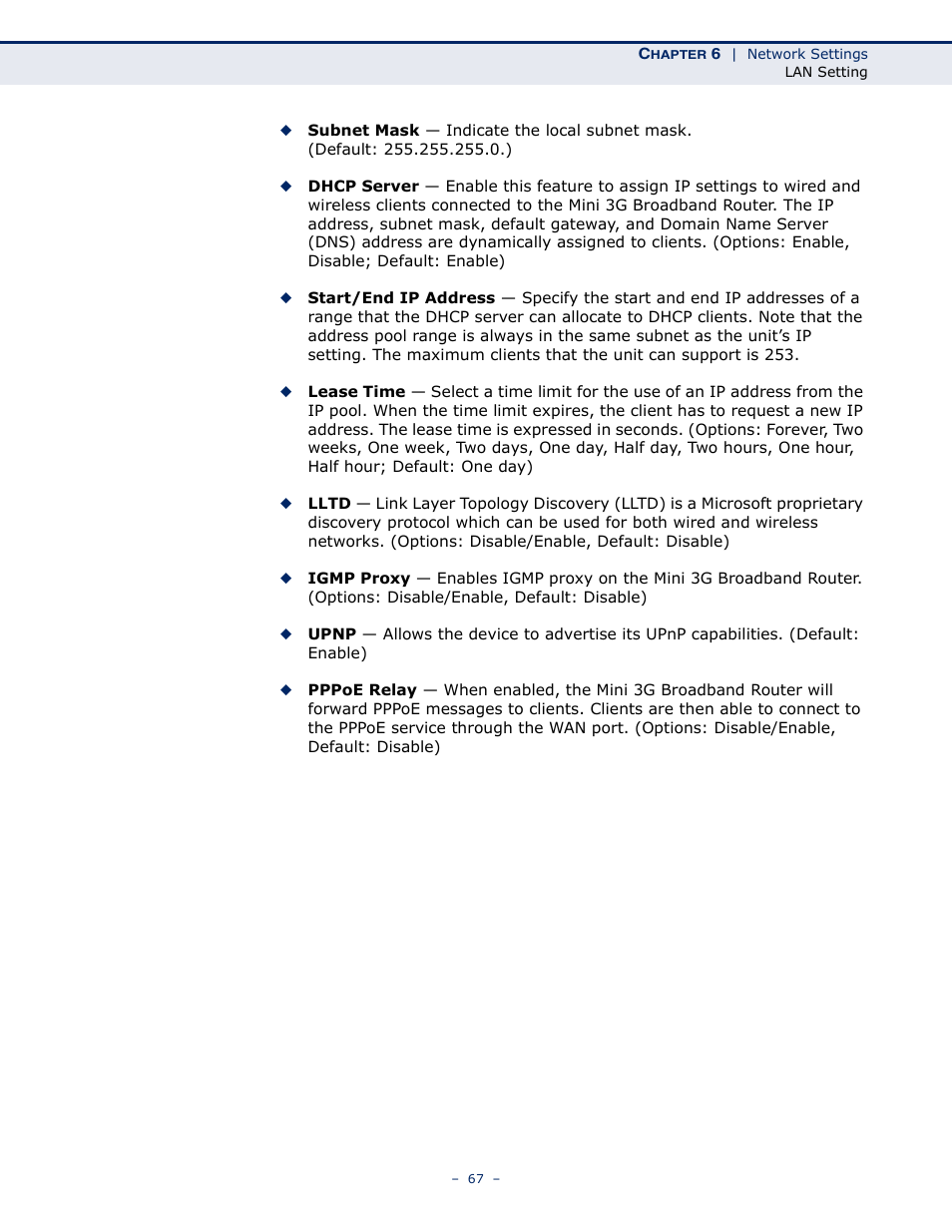 SMC Networks BARRICADETM N SMCWBR11S-3GN User Manual | Page 67 / 138