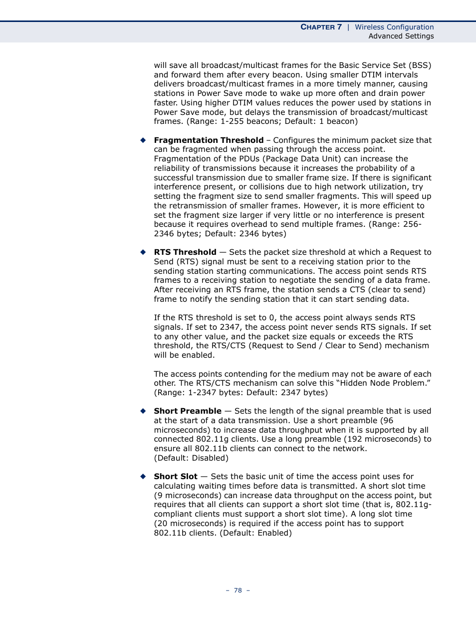 SMC Networks BARRICADETM N SMCWBR11S-3GN User Manual | Page 78 / 138