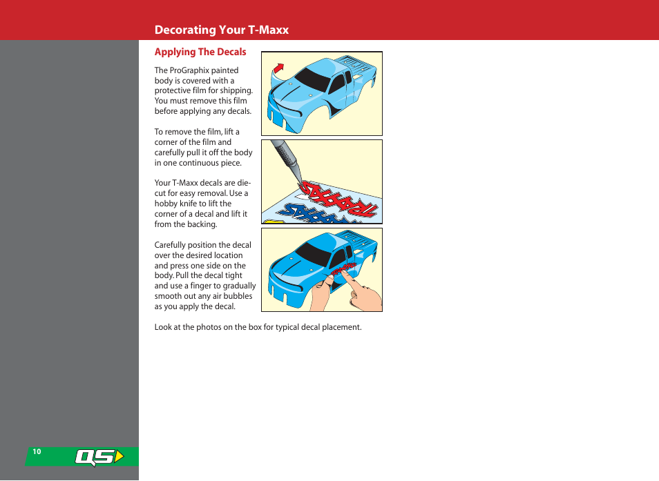 Decorating your t-maxx | SMC Networks T-Maxx 4910 User Manual | Page 10 / 48