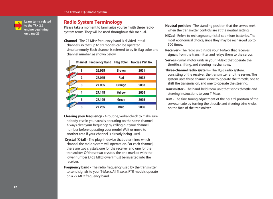 Radio system terminology | SMC Networks T-Maxx 4910 User Manual | Page 12 / 48