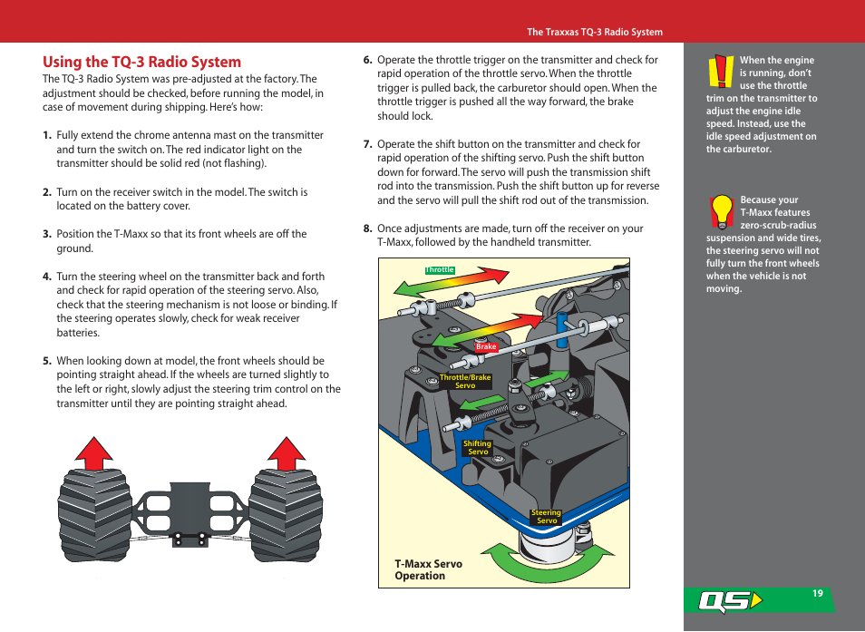 Using the tq-3 radio system | SMC Networks T-Maxx 4910 User Manual | Page 19 / 48