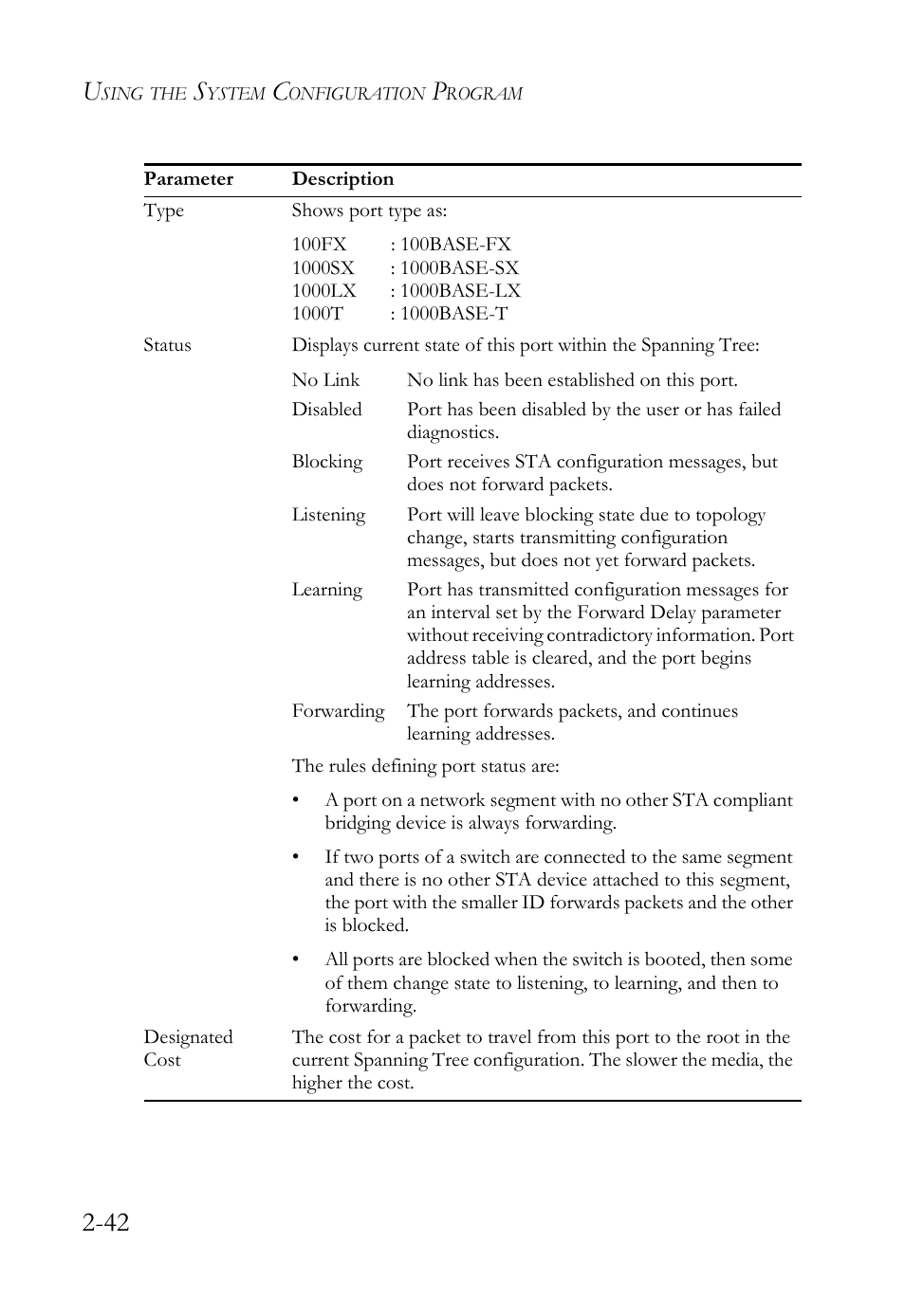 SMC Networks TigerStack 100 1000BASE-X User Manual | Page 60 / 178