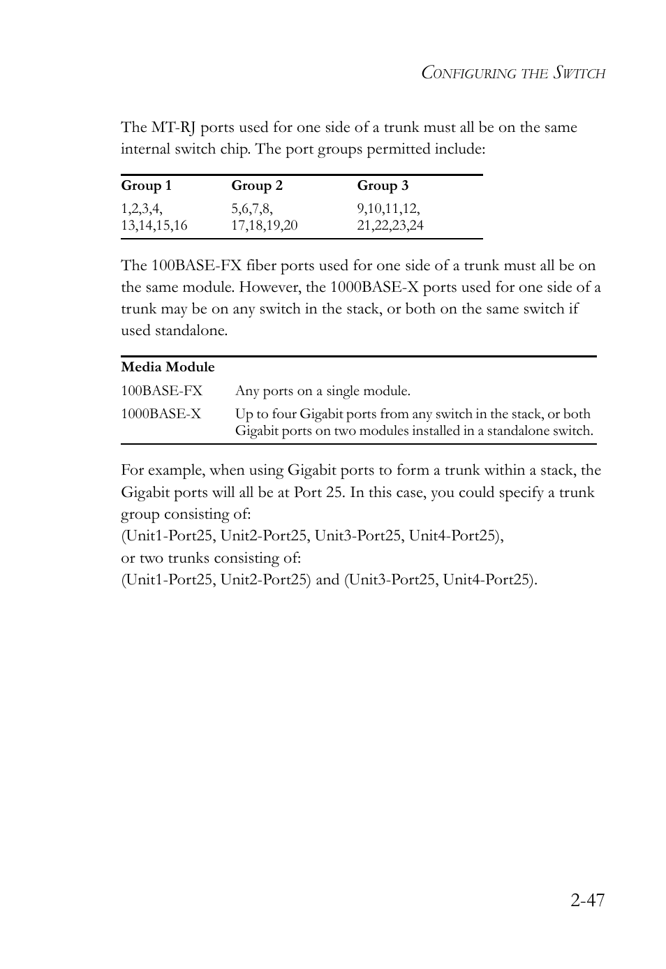SMC Networks TigerStack 100 1000BASE-X User Manual | Page 65 / 178
