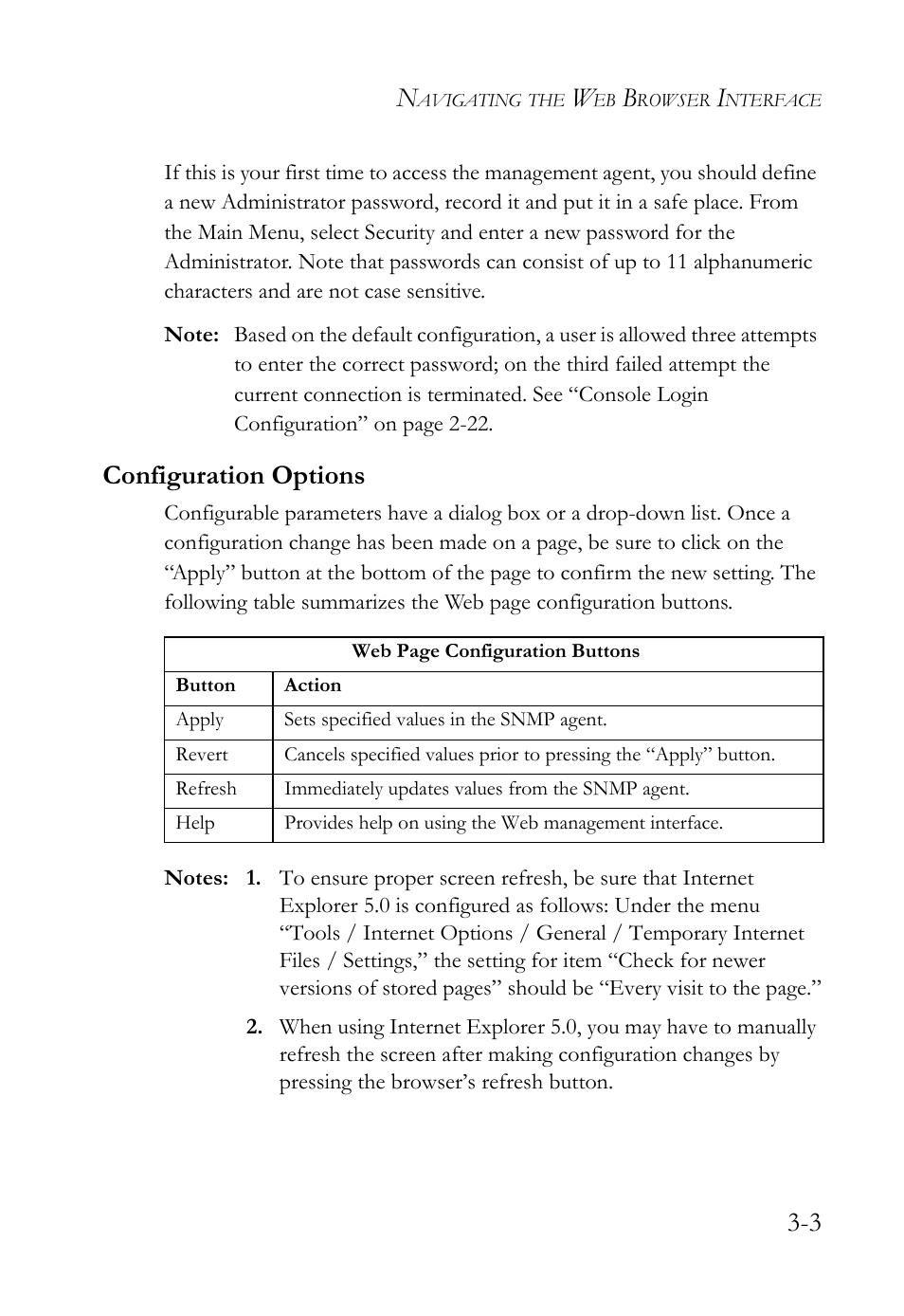 Configuration options, Configuration options -3 | SMC Networks TigerStack 100 1000BASE-X User Manual | Page 97 / 178