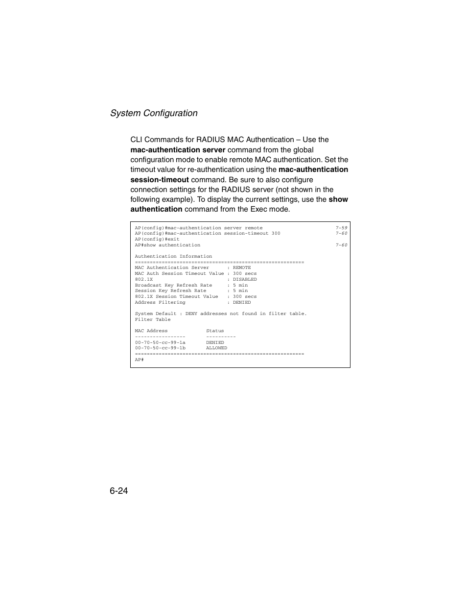 System configuration 6-24 | SMC Networks ElliteConnect 2.4GHz/5GHz User Manual | Page 100 / 322