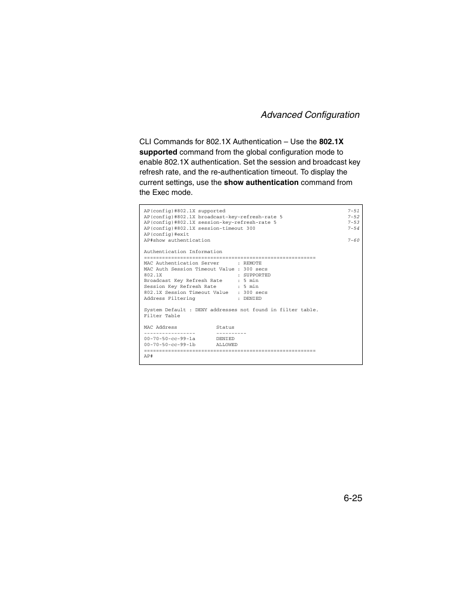 Advanced configuration 6-25 | SMC Networks ElliteConnect 2.4GHz/5GHz User Manual | Page 101 / 322