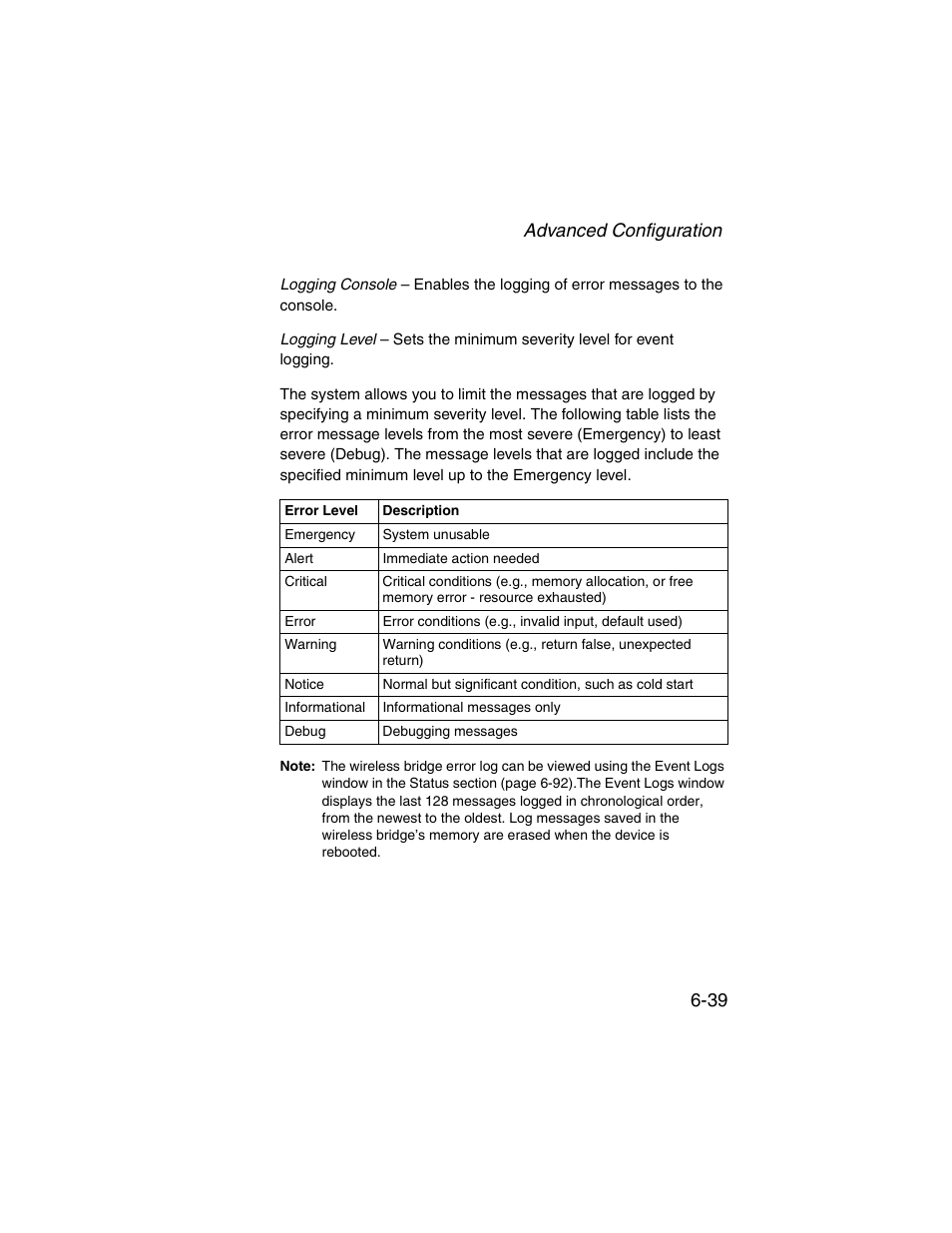 Advanced configuration 6-39 | SMC Networks ElliteConnect 2.4GHz/5GHz User Manual | Page 115 / 322