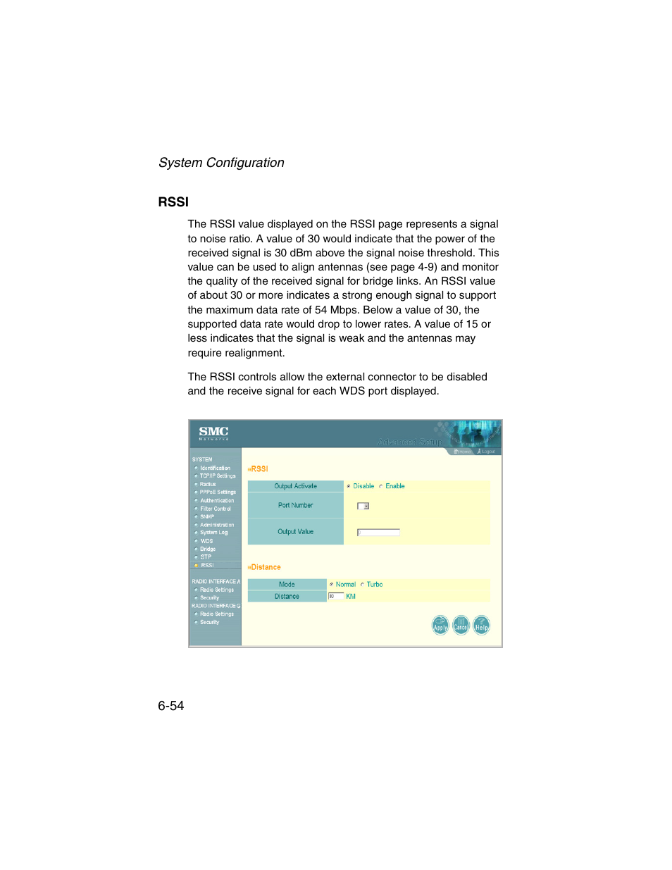 Rssi, Rssi -54 | SMC Networks ElliteConnect 2.4GHz/5GHz User Manual | Page 130 / 322