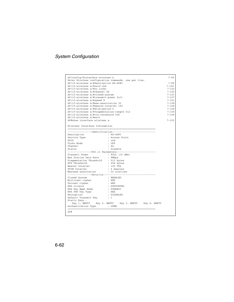 System configuration 6-62 | SMC Networks ElliteConnect 2.4GHz/5GHz User Manual | Page 138 / 322