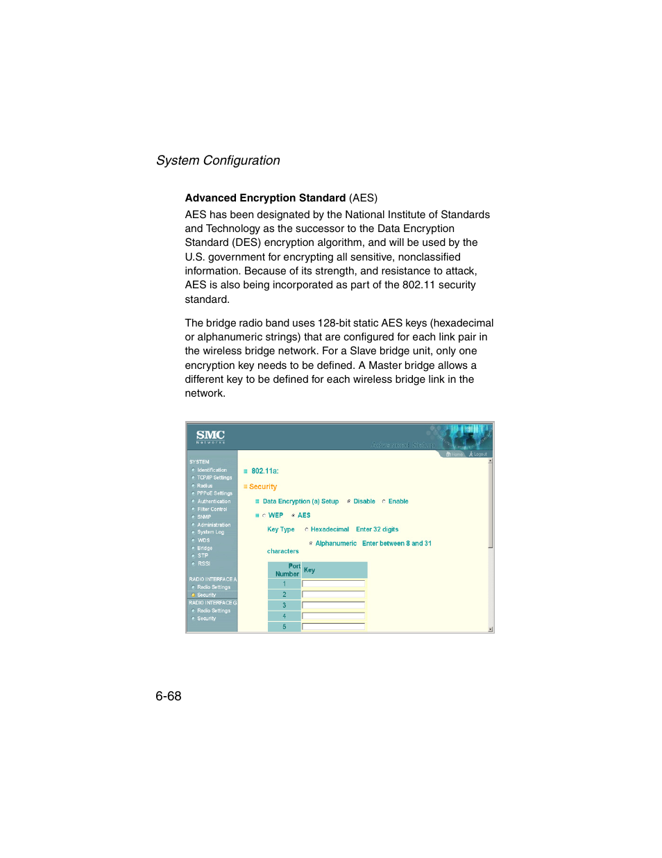 Advanced encryption standard (aes) | SMC Networks ElliteConnect 2.4GHz/5GHz User Manual | Page 144 / 322