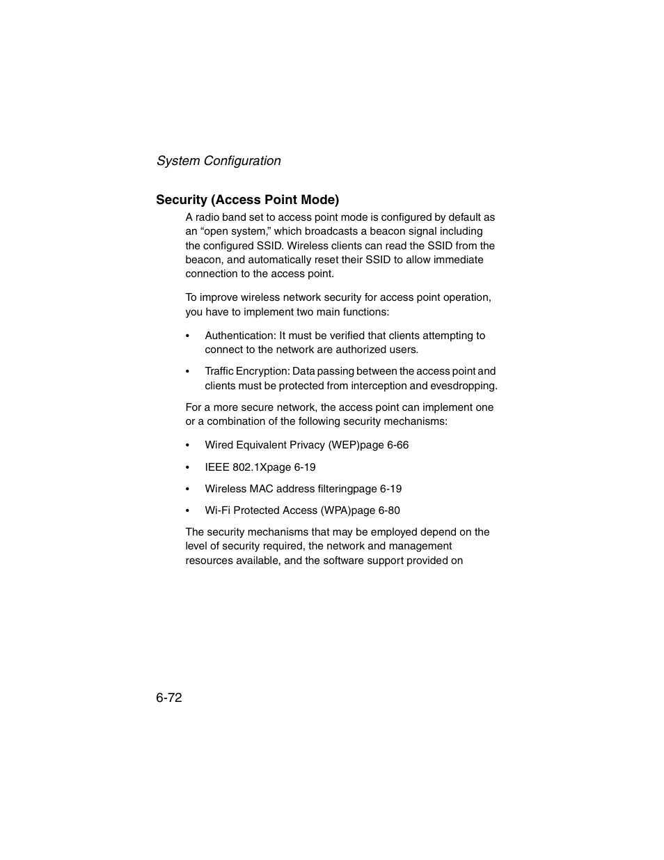 Security (access point mode), Security (access point mode) -72 | SMC Networks ElliteConnect 2.4GHz/5GHz User Manual | Page 148 / 322