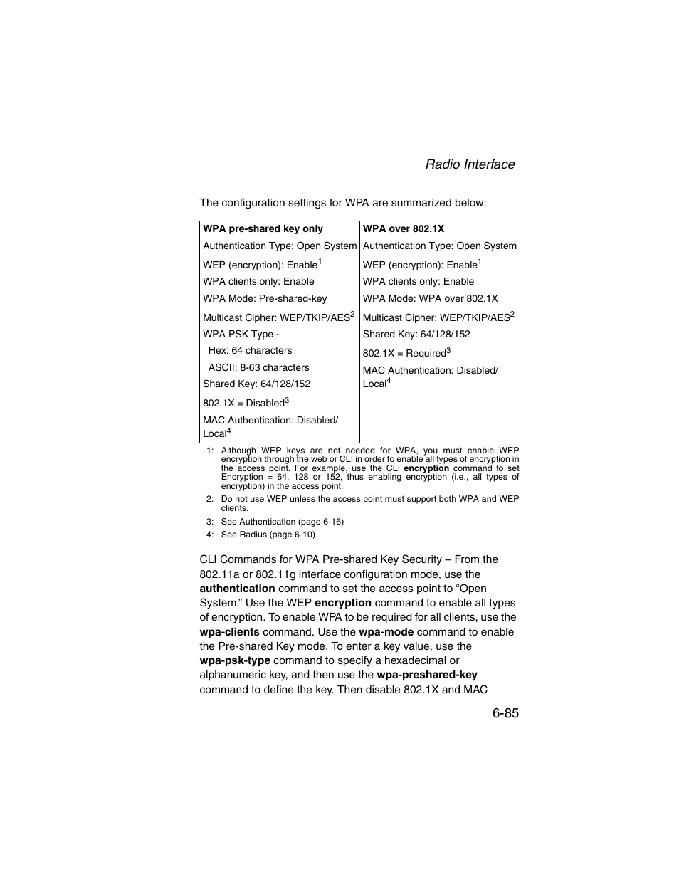 Radio interface 6-85 | SMC Networks ElliteConnect 2.4GHz/5GHz User Manual | Page 161 / 322