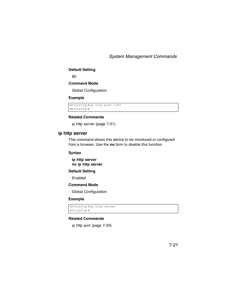 Ip http server, Ip http server -21 | SMC Networks ElliteConnect 2.4GHz/5GHz User Manual | Page 191 / 322