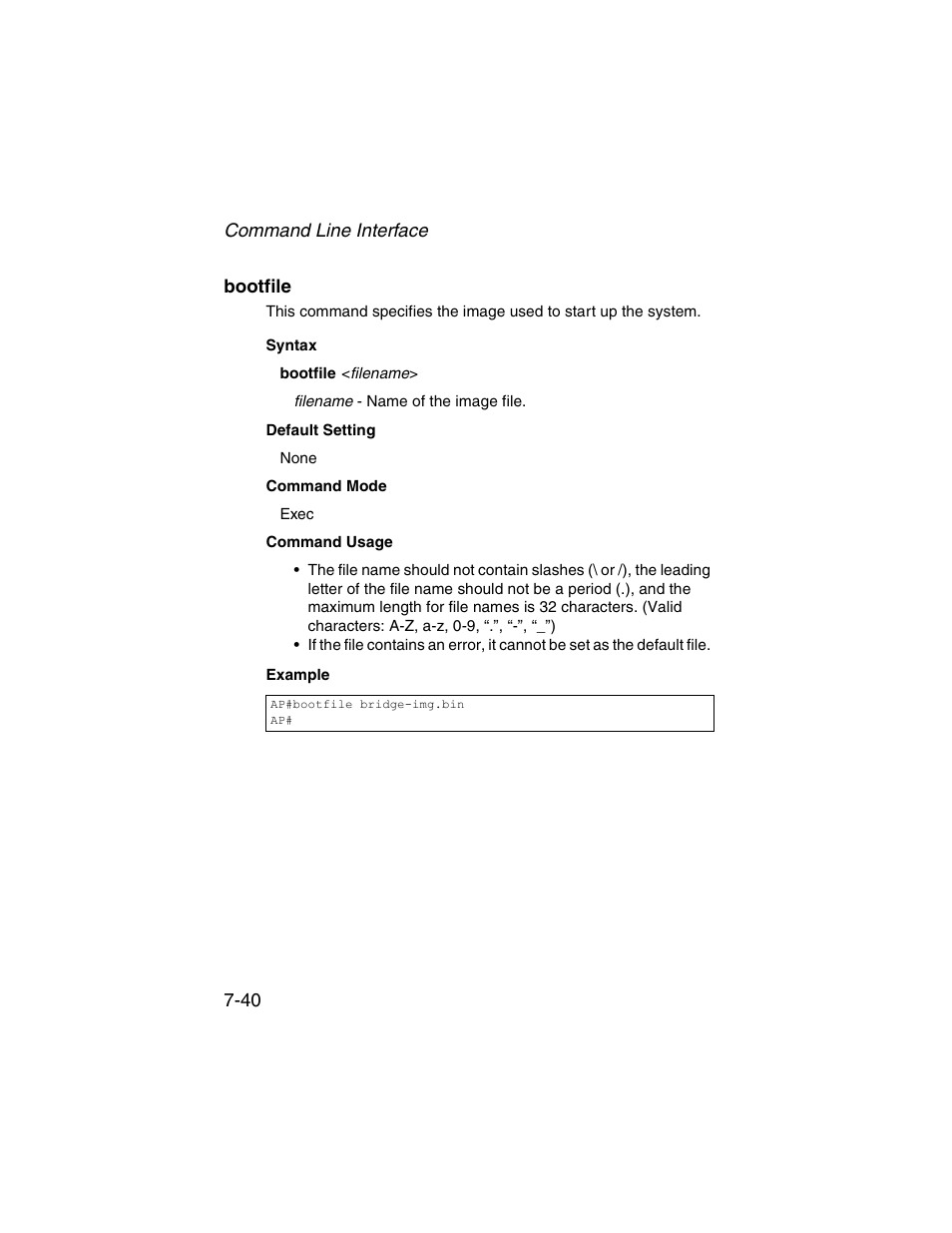 Bootfile, Bootfile -40 | SMC Networks ElliteConnect 2.4GHz/5GHz User Manual | Page 210 / 322