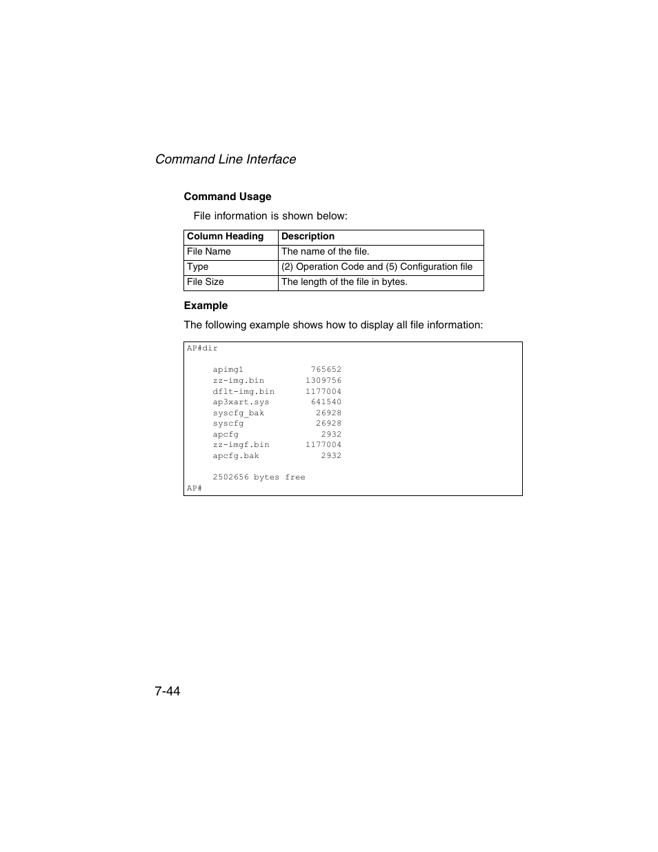 Command line interface 7-44 | SMC Networks ElliteConnect 2.4GHz/5GHz User Manual | Page 214 / 322