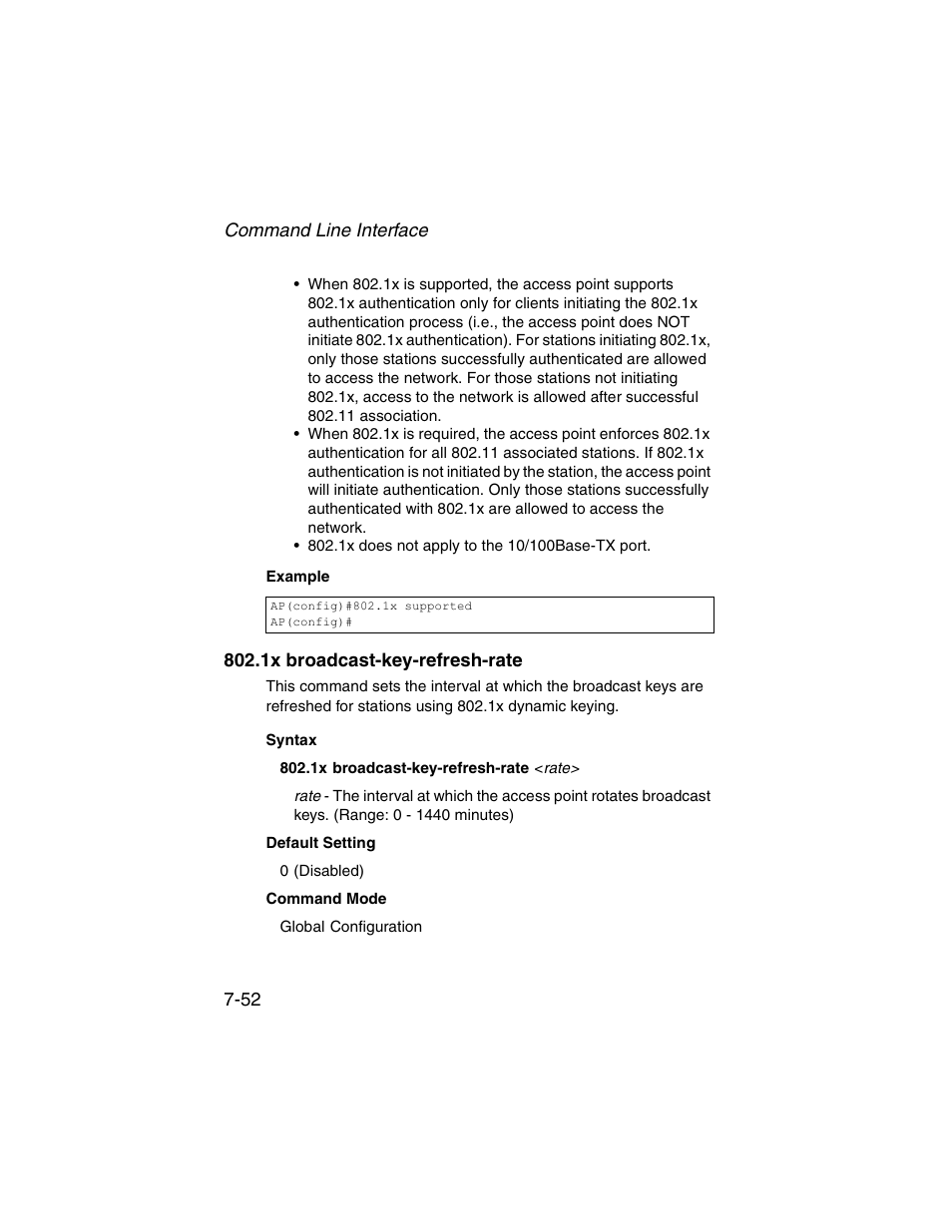 1x broadcast-key-refresh-rate, 1x broadcast-key-refresh-rate -52 | SMC Networks ElliteConnect 2.4GHz/5GHz User Manual | Page 222 / 322