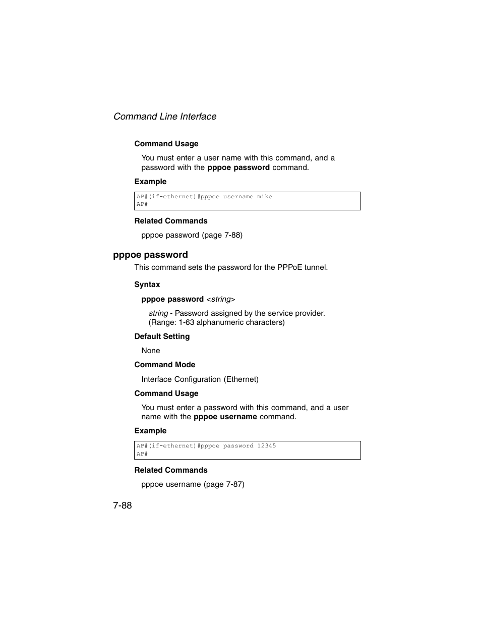 Pppoe password, Pppoe password -88 | SMC Networks ElliteConnect 2.4GHz/5GHz User Manual | Page 258 / 322