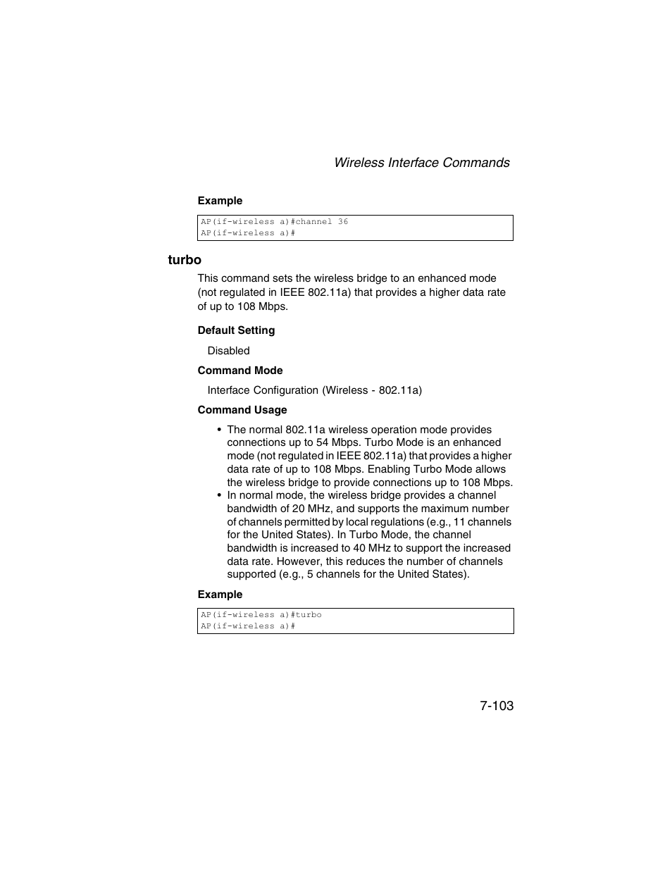 Turbo, Turbo -103 | SMC Networks ElliteConnect 2.4GHz/5GHz User Manual | Page 273 / 322