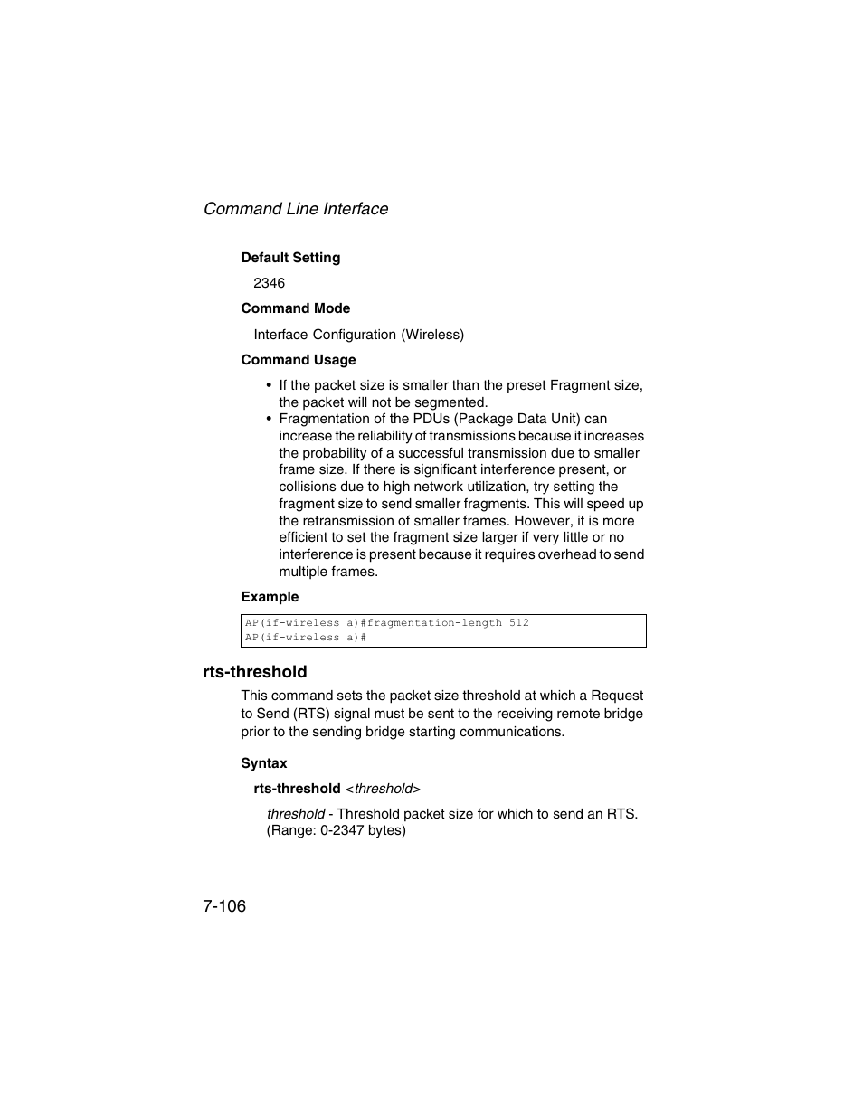 Rts-threshold, Rts-threshold -106 | SMC Networks ElliteConnect 2.4GHz/5GHz User Manual | Page 276 / 322