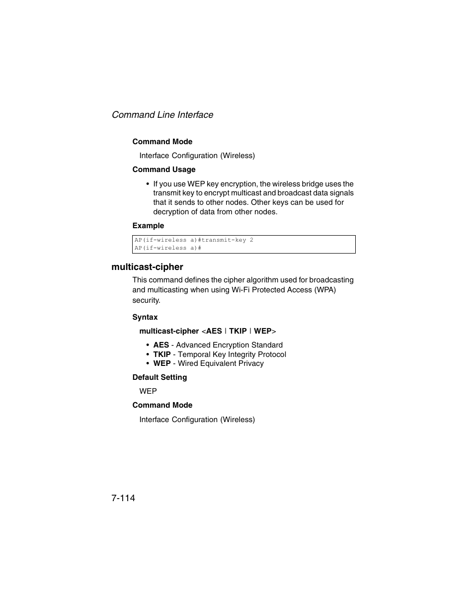 Multicast-cipher, Multicast-cipher -114 | SMC Networks ElliteConnect 2.4GHz/5GHz User Manual | Page 284 / 322