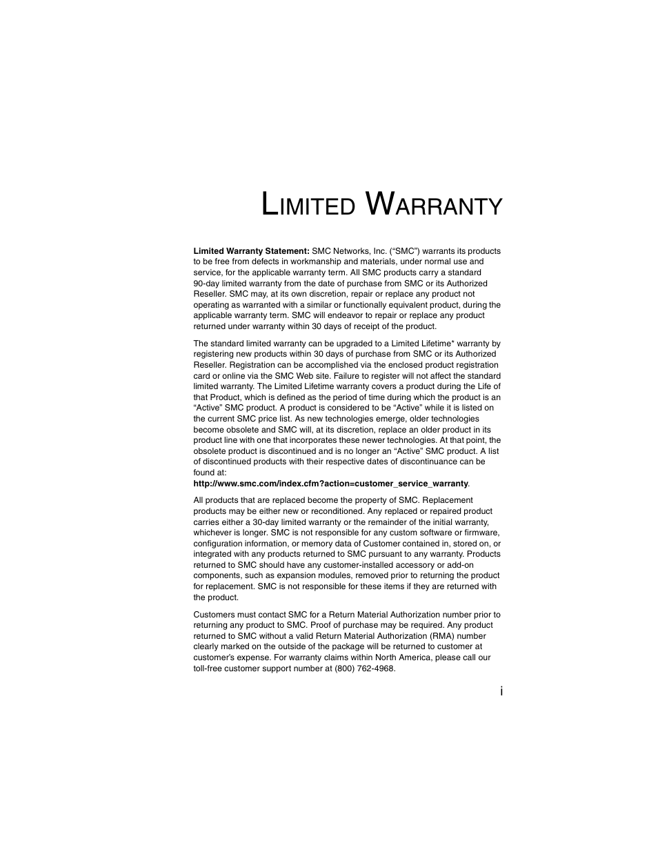 Imited, Arranty | SMC Networks ElliteConnect 2.4GHz/5GHz User Manual | Page 3 / 322