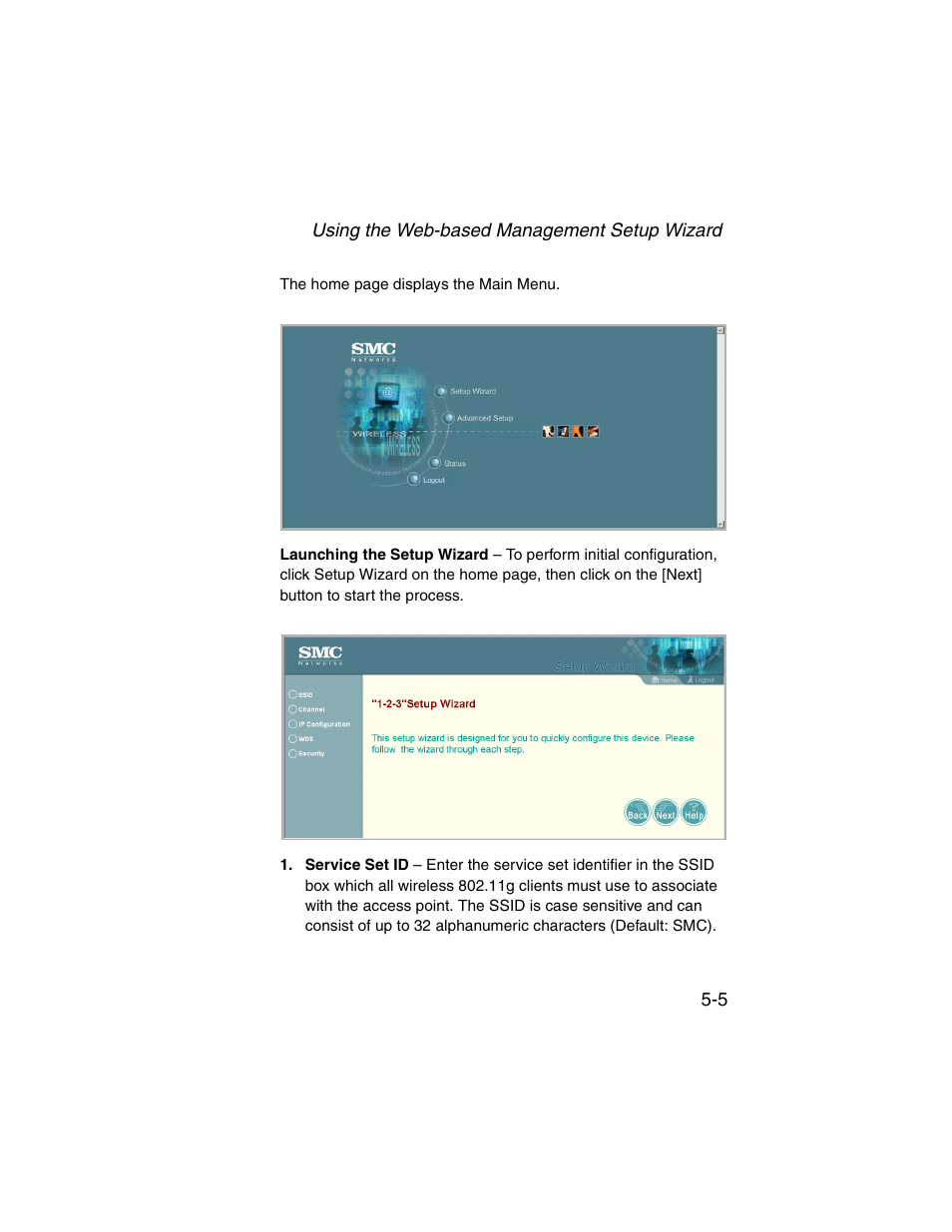 SMC Networks ElliteConnect 2.4GHz/5GHz User Manual | Page 69 / 322