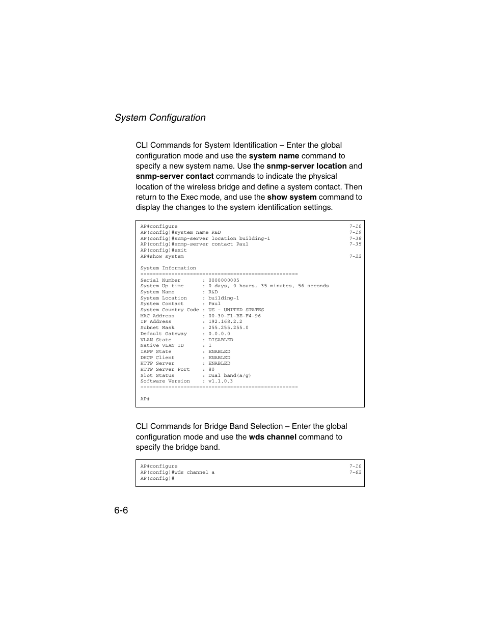 System configuration 6-6 | SMC Networks ElliteConnect 2.4GHz/5GHz User Manual | Page 82 / 322