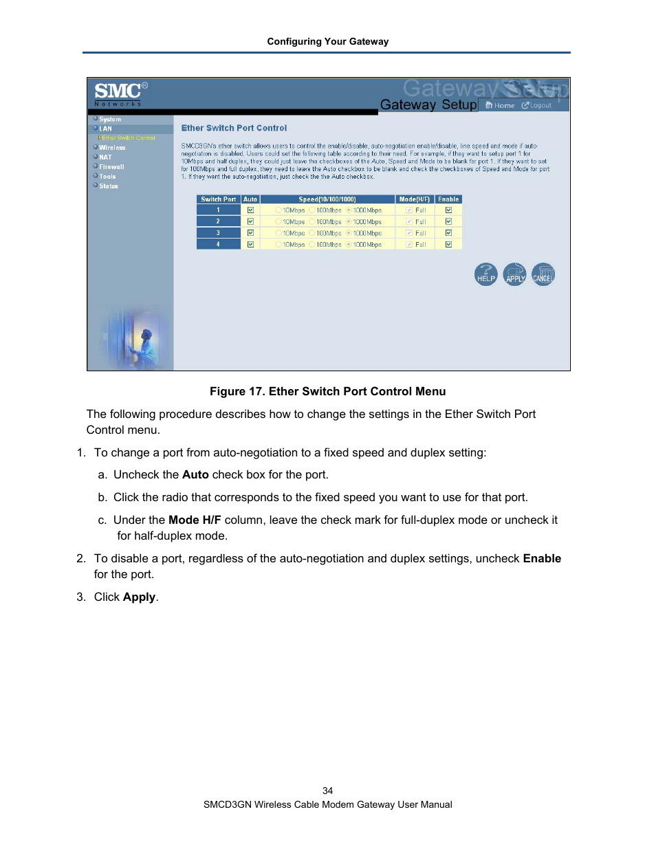 SMC Networks SMCD3GN User Manual | Page 34 / 72