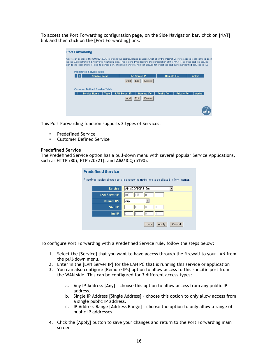 SMC Networks SMC8014 User Manual | Page 16 / 34