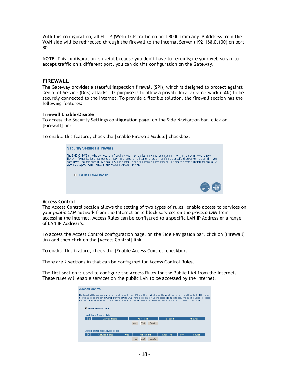 SMC Networks SMC8014 User Manual | Page 18 / 34