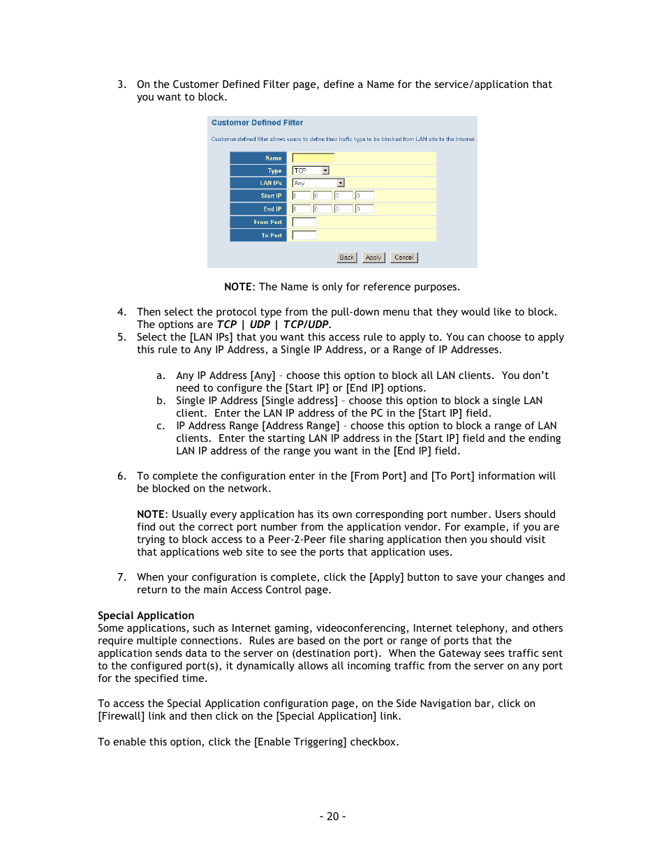 SMC Networks SMC8014 User Manual | Page 20 / 34