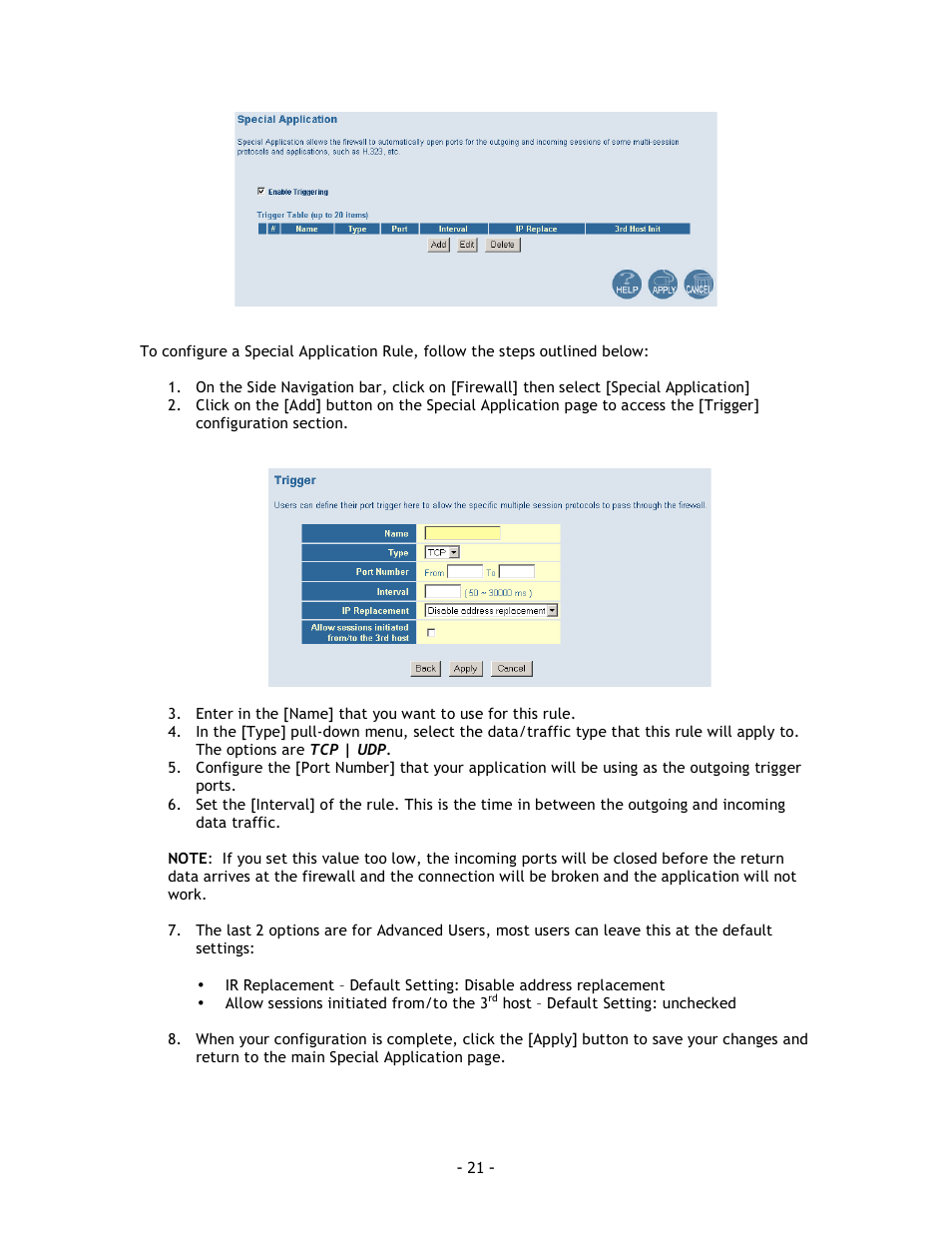 SMC Networks SMC8014 User Manual | Page 21 / 34