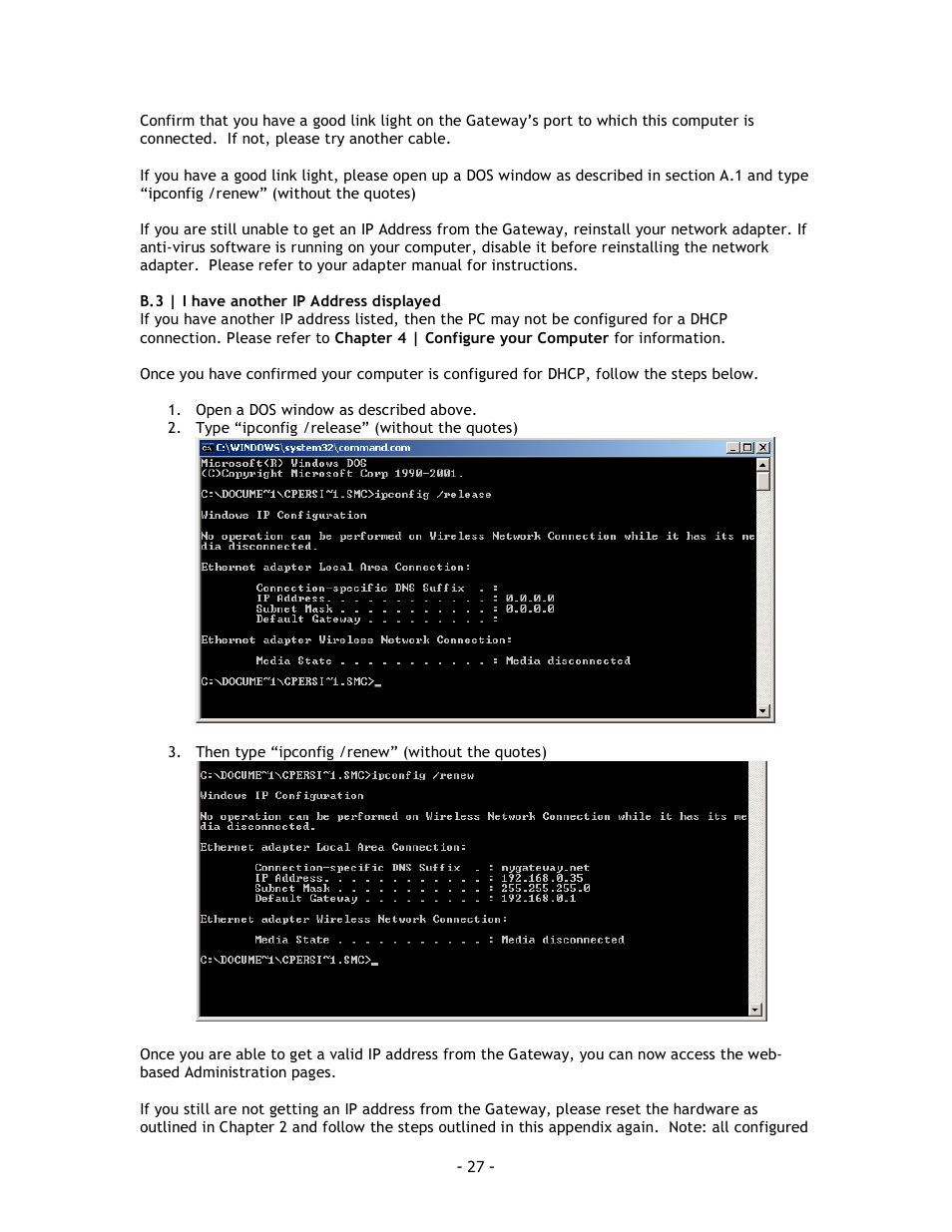 SMC Networks SMC8014 User Manual | Page 27 / 34