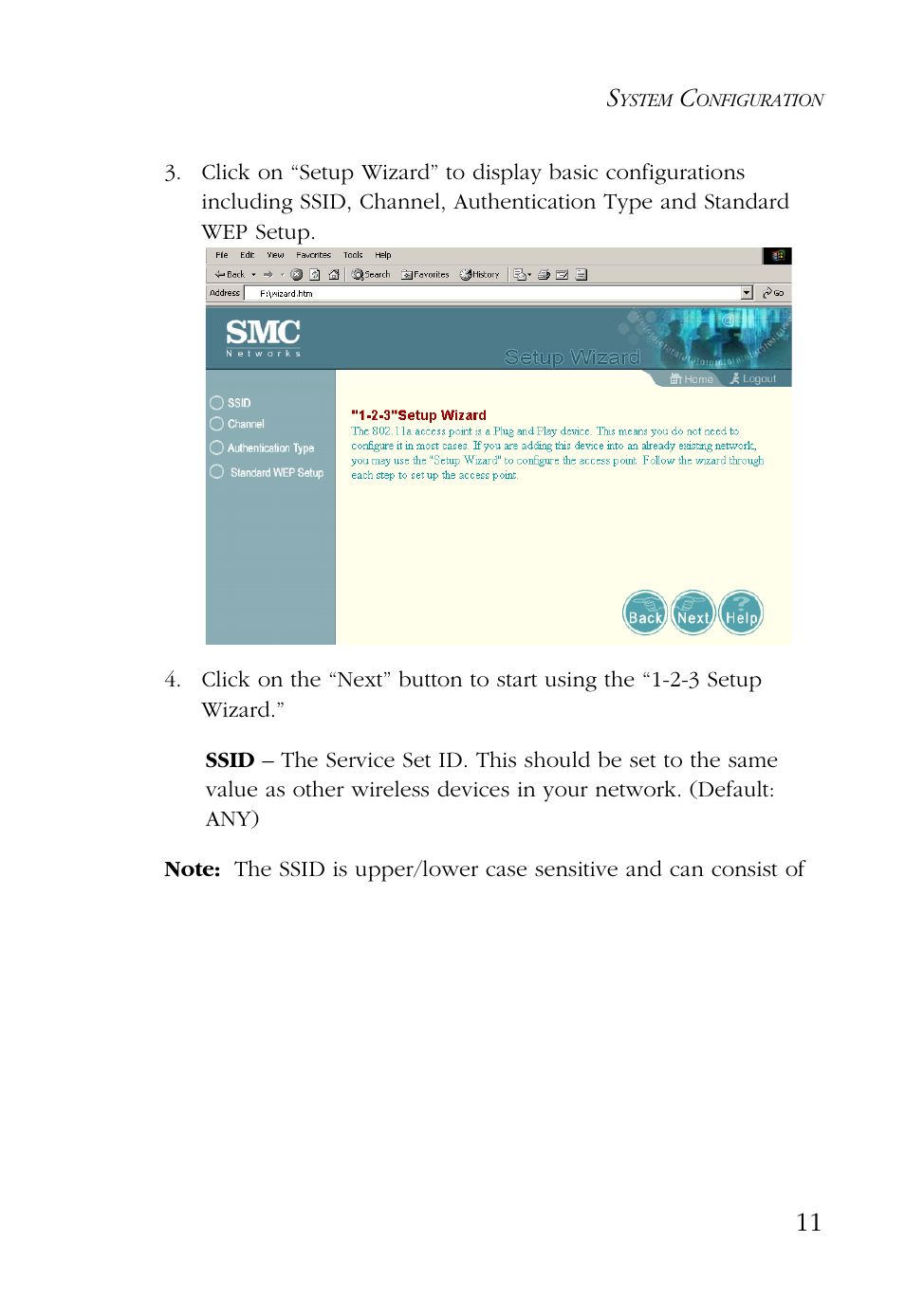 SMC Networks EZ CONNECT SMC2755W User Manual | Page 19 / 54