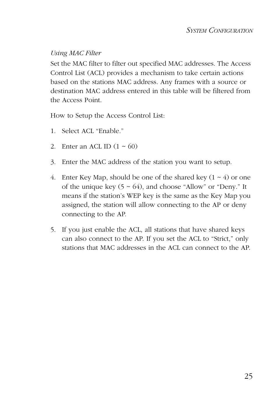 Using mac filter | SMC Networks EZ CONNECT SMC2755W User Manual | Page 33 / 54