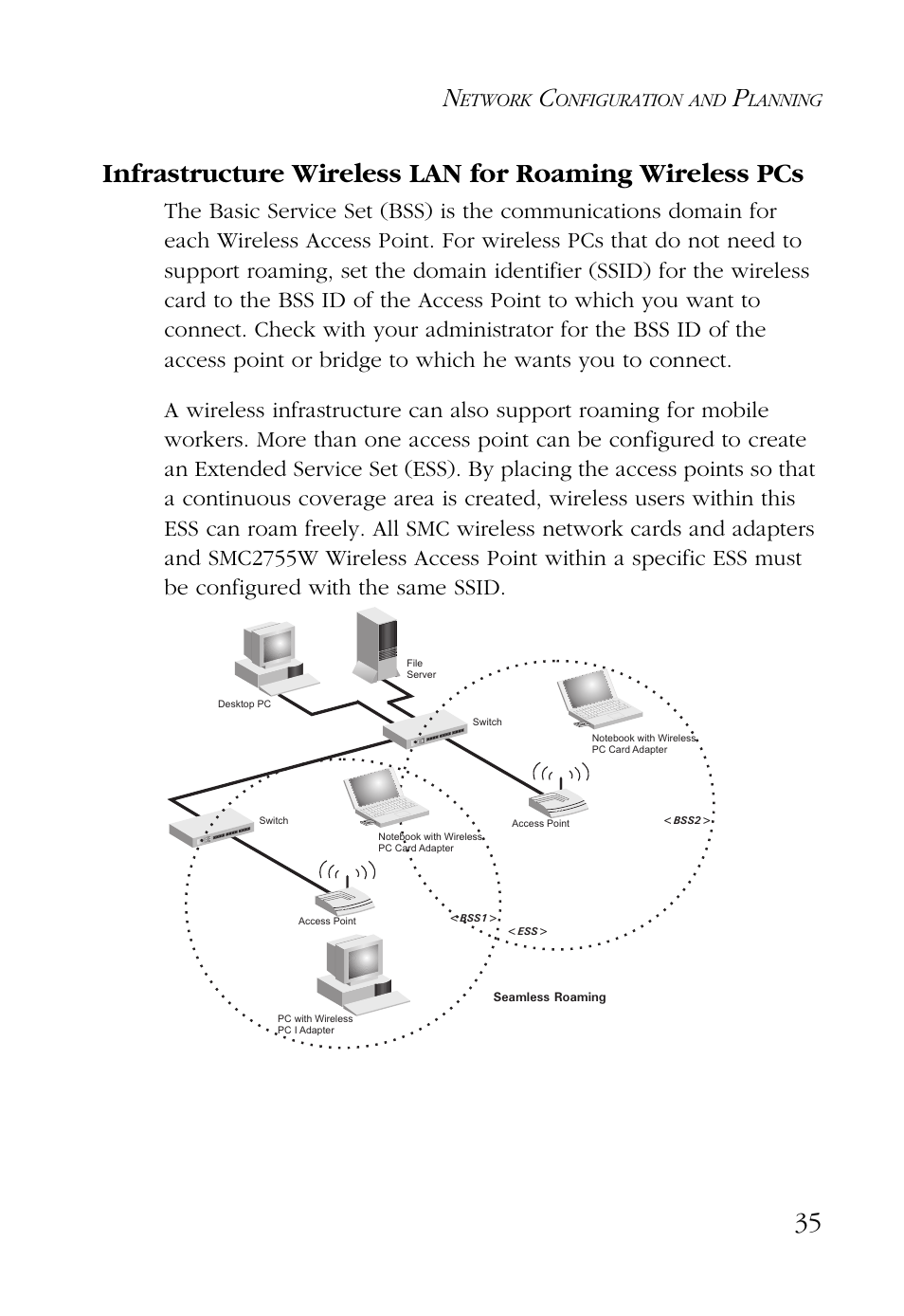 Etwork, Onfiguration, Lanning | SMC Networks EZ CONNECT SMC2755W User Manual | Page 43 / 54