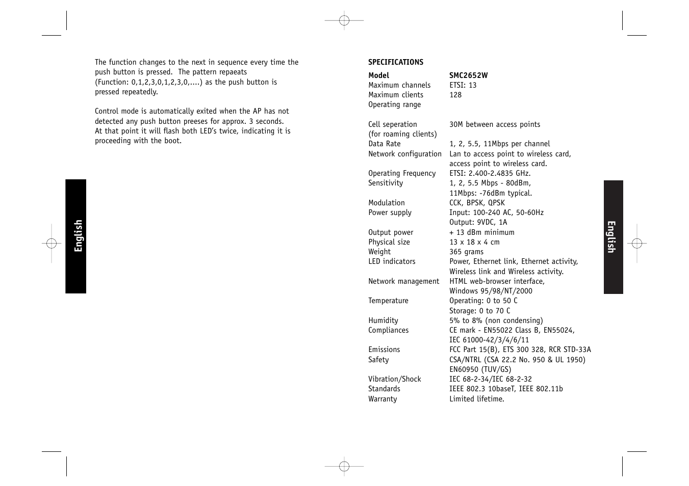 SMC Networks SMC2652W User Manual | Page 9 / 10