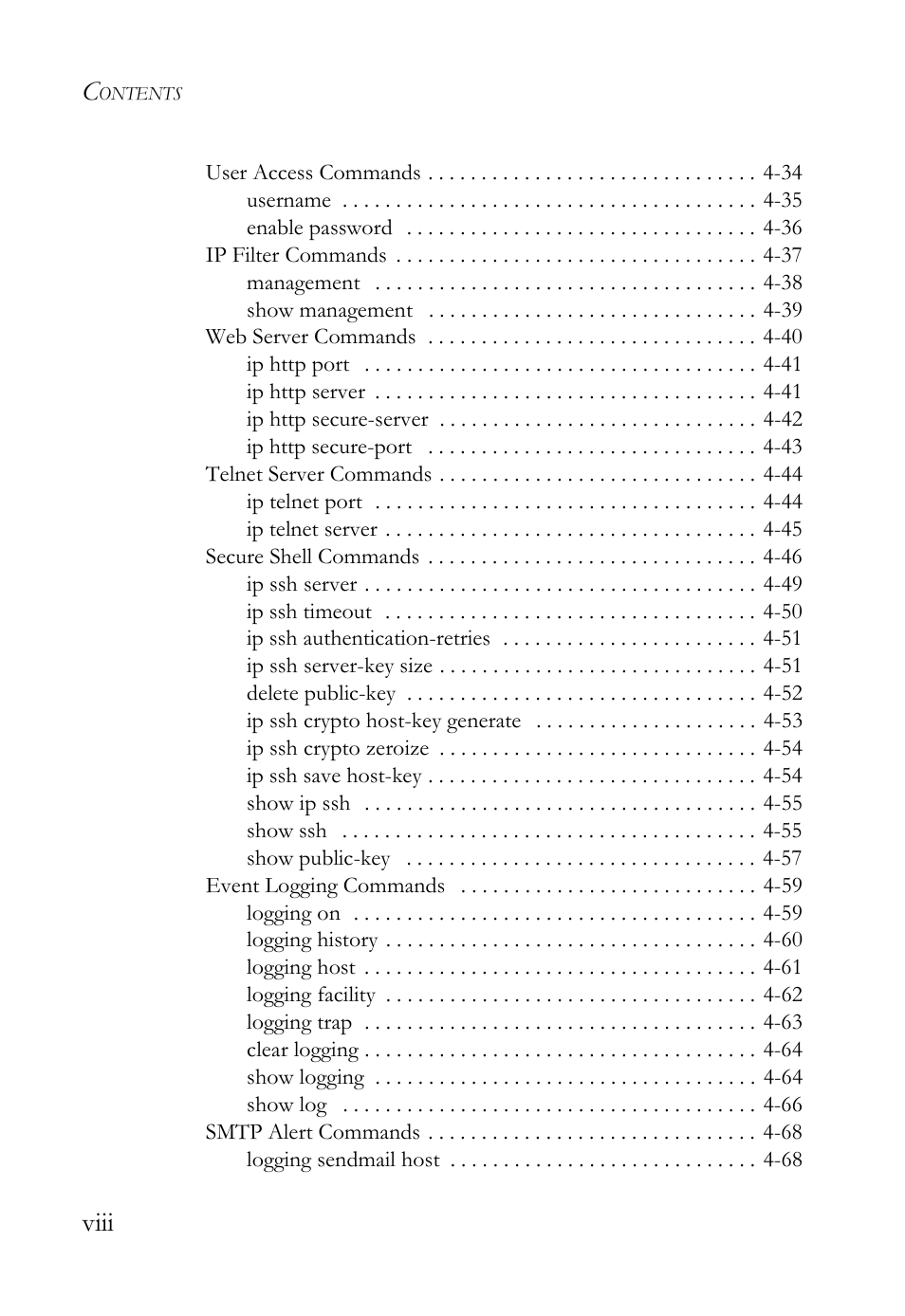 Viii | SMC Networks TIGERSWITCH SMC6752AL2 User Manual | Page 12 / 516