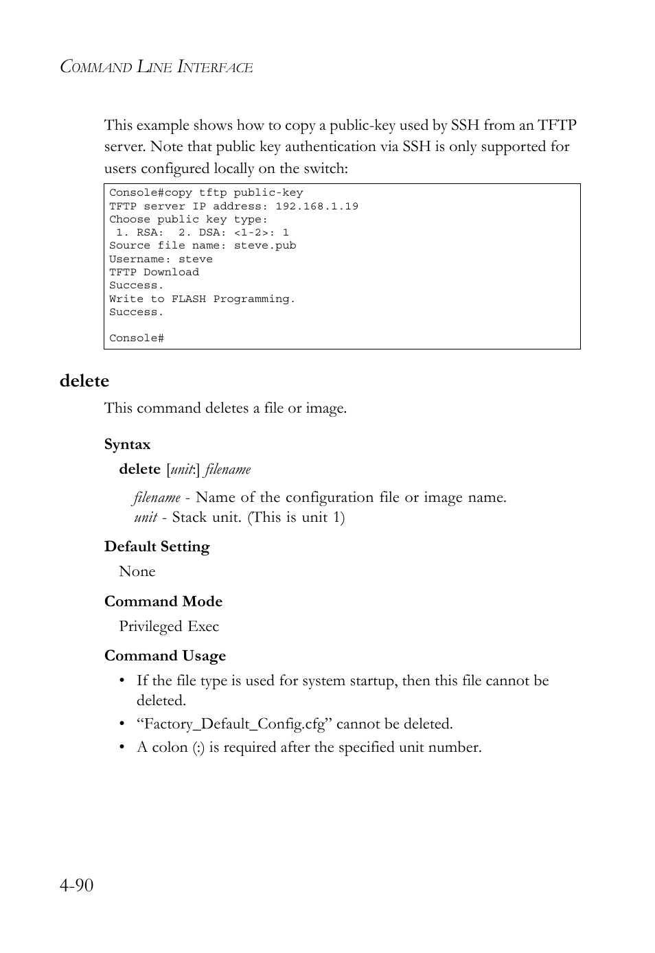 Delete, Delete -90 | SMC Networks TIGERSWITCH SMC6752AL2 User Manual | Page 330 / 516