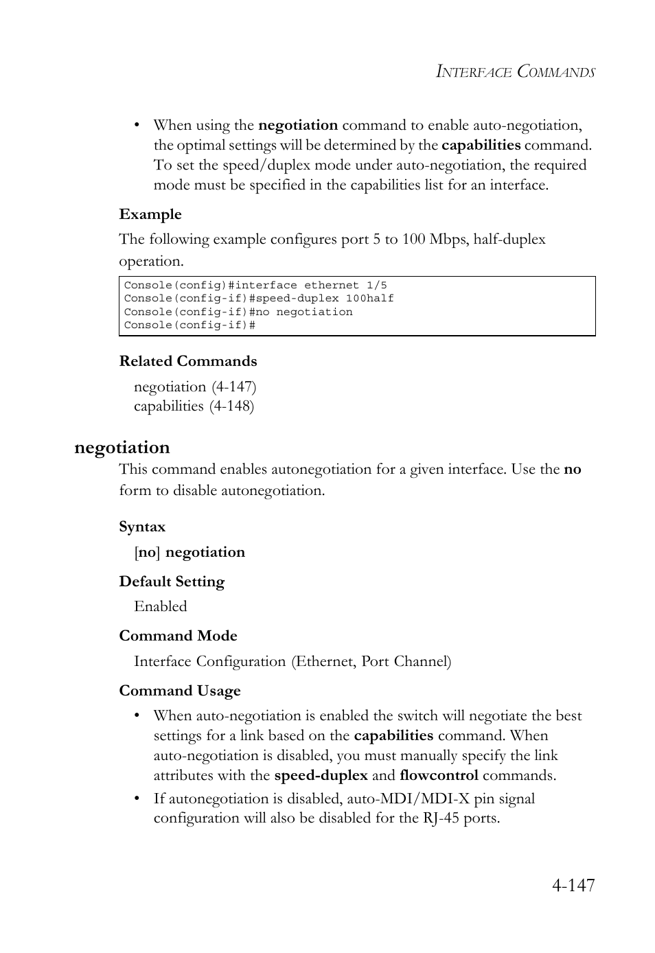 Negotiation, Negotiation -147 | SMC Networks TIGERSWITCH SMC6752AL2 User Manual | Page 387 / 516