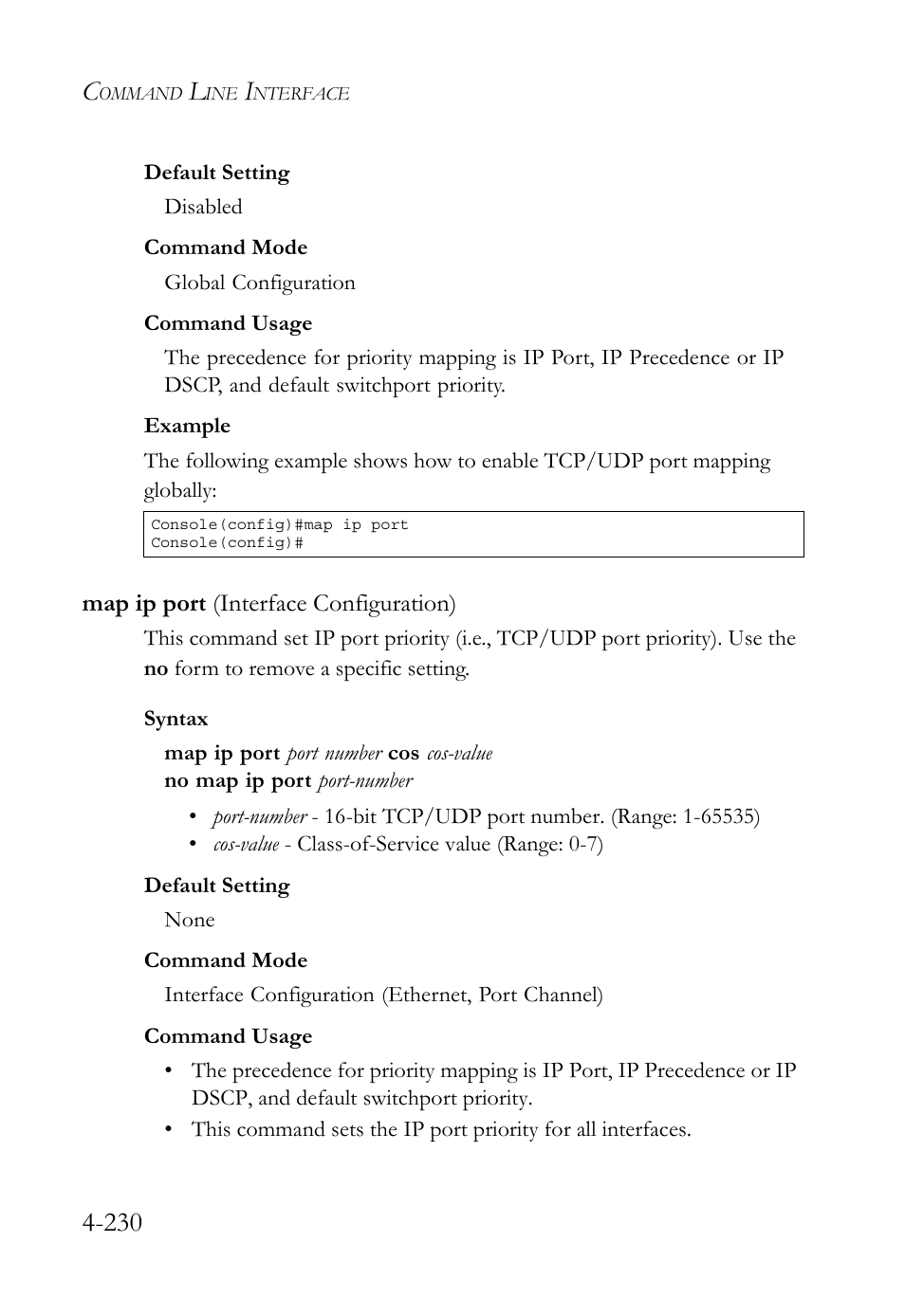 Map ip port (interface configuration), Map ip port (interface configuration) -228 | SMC Networks TIGERSWITCH SMC6752AL2 User Manual | Page 470 / 516