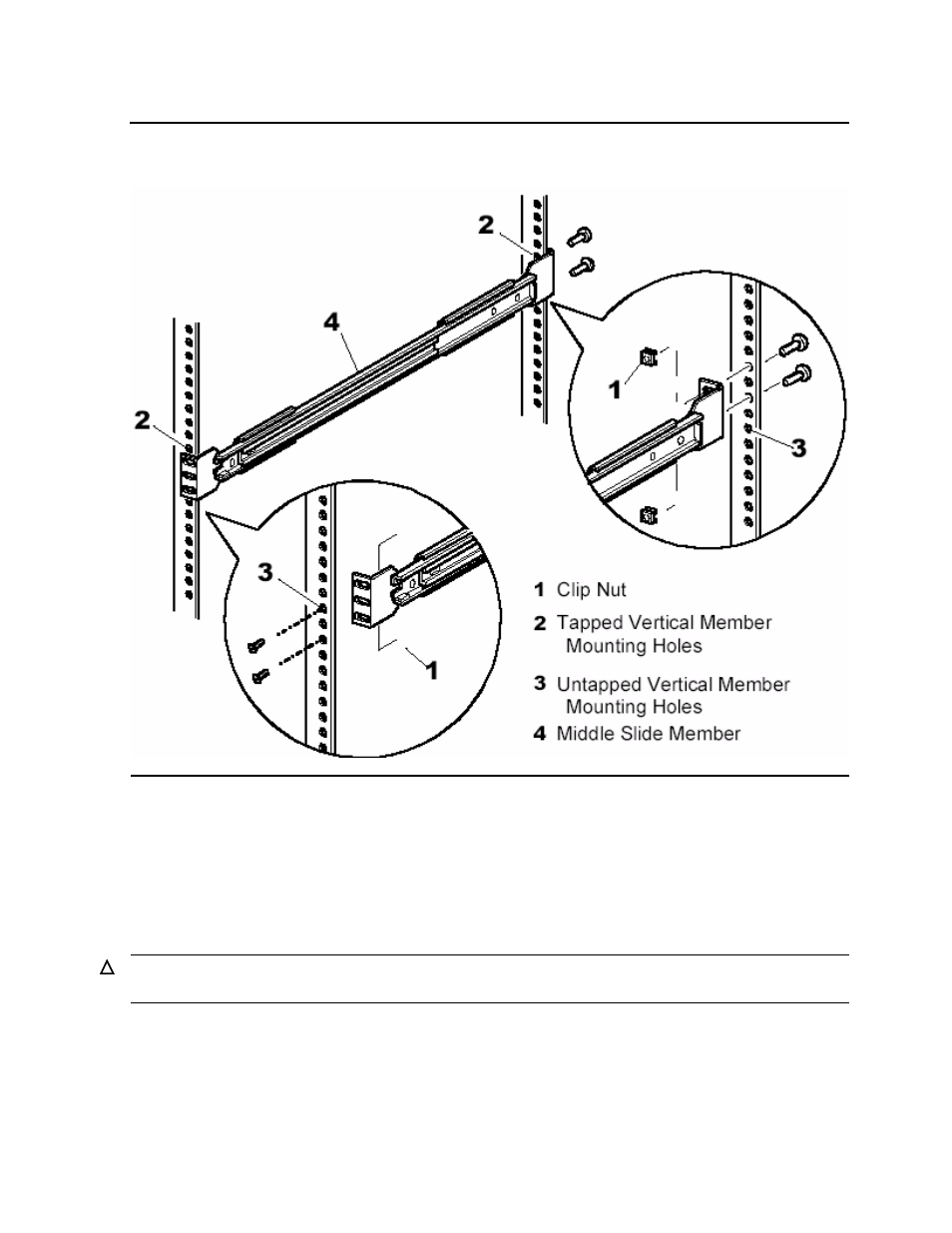 Figure 2-3, Installing slide member fasteners | SMC Networks M8501 User Manual | Page 24 / 78