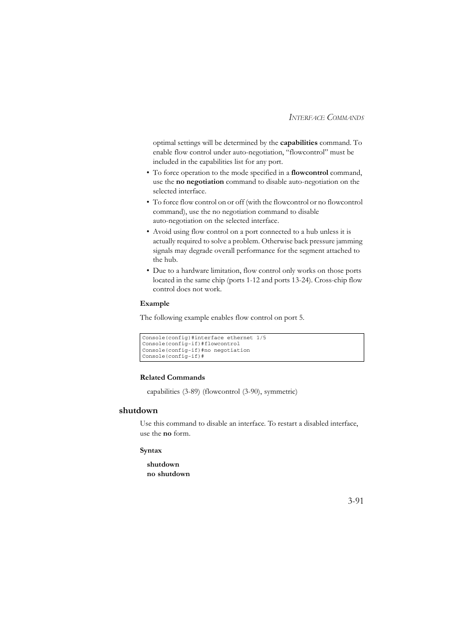 Shutdown, Shutdown -91 | SMC Networks TigerSwitch 100 User Manual | Page 235 / 334