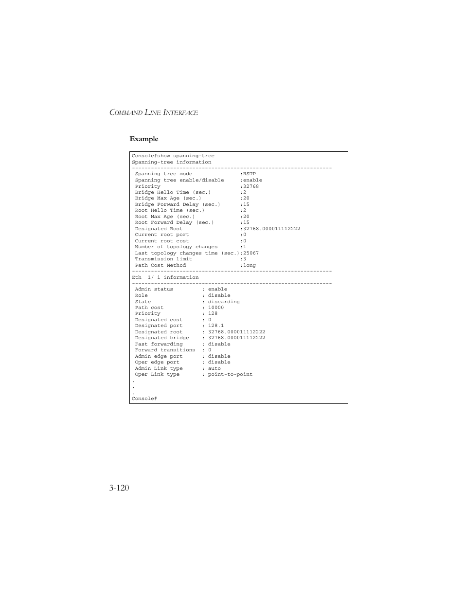 Example | SMC Networks TigerSwitch 100 User Manual | Page 264 / 334