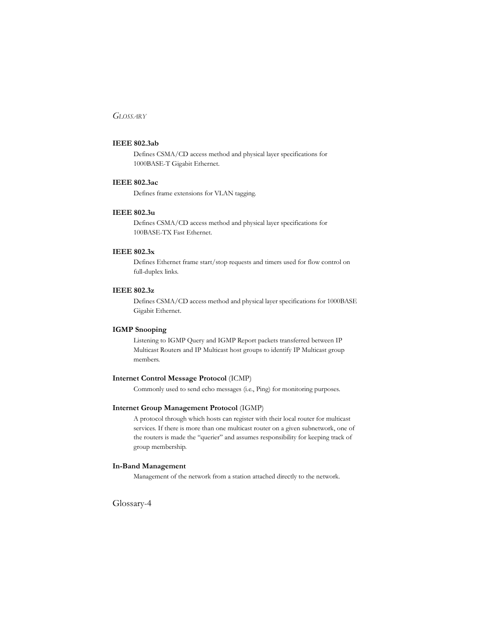 SMC Networks TigerSwitch 100 User Manual | Page 326 / 334